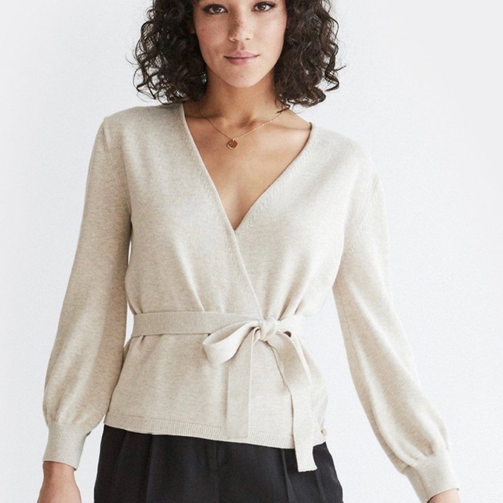 Vetta convertible wrap sweater NWT